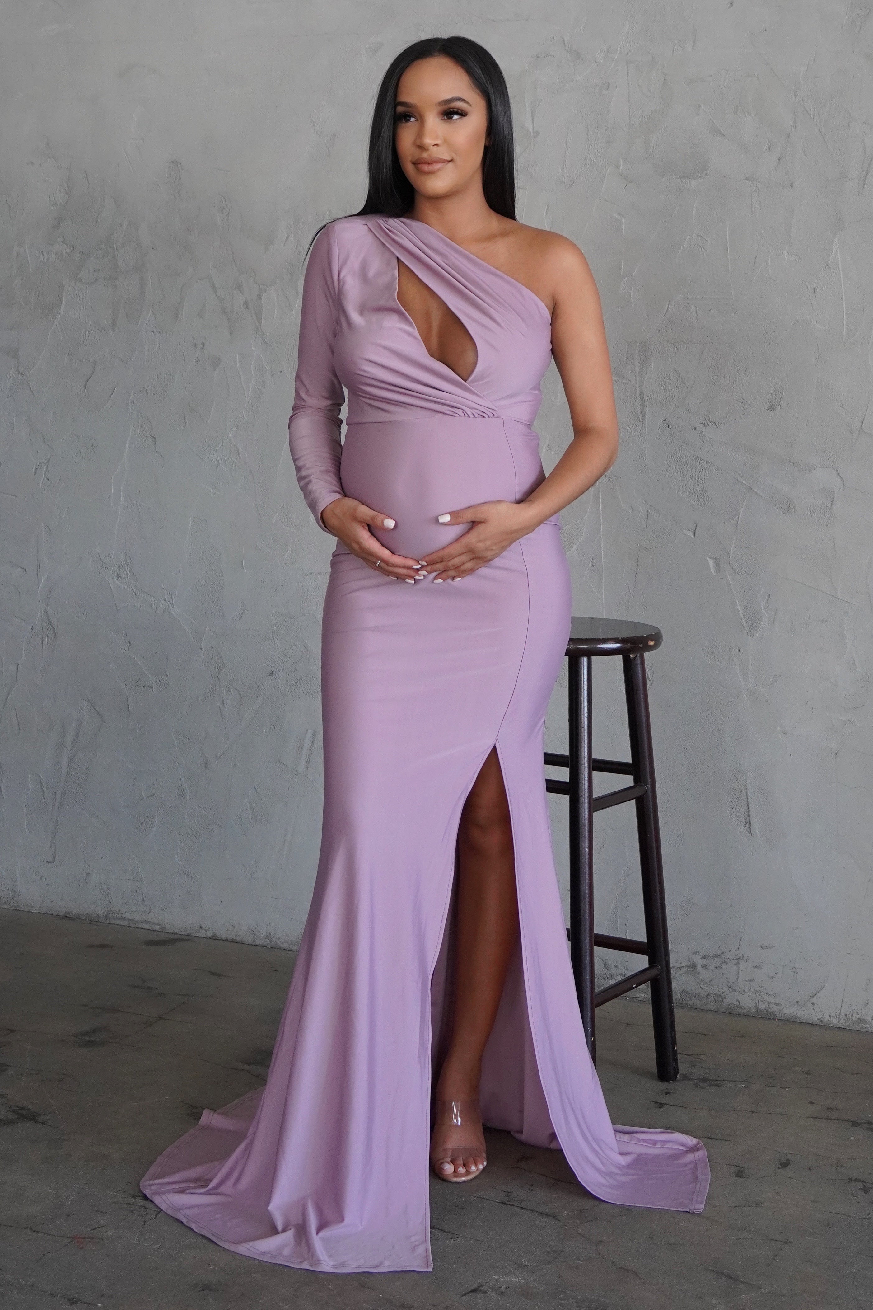 Slim Fit Maternity Gown - Sexy Mama Maternity